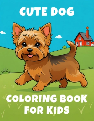 Cute Dog Coloring Book For Kids