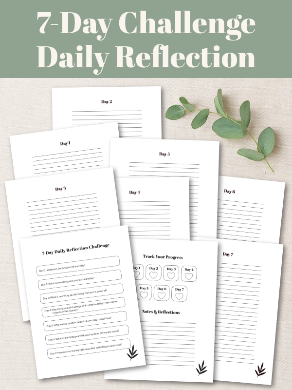 printable 7-Day Daily Reflection Challenge 