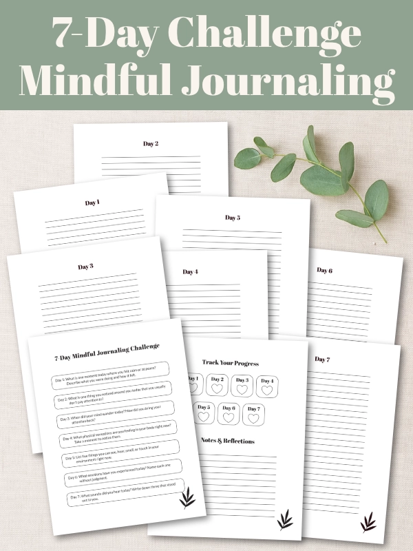 printable 7-Day Mindfulness Challenge 