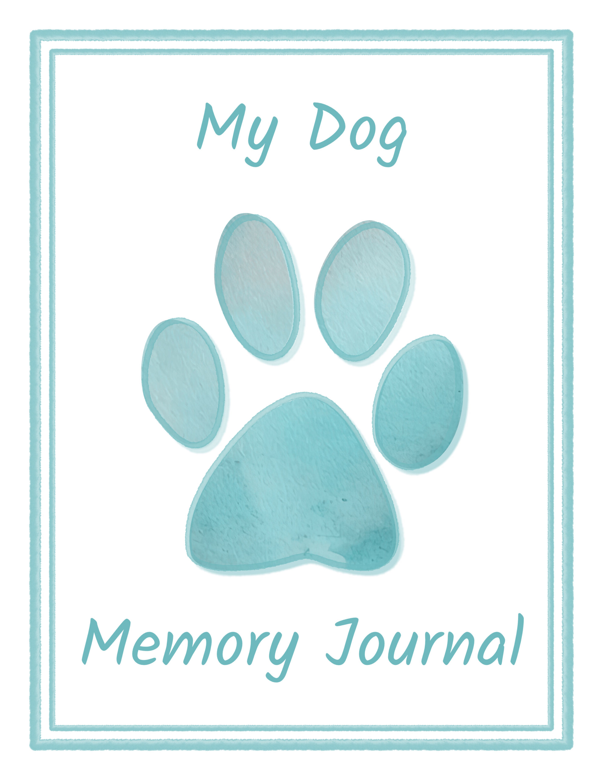 My Dog Memory Journal printable
