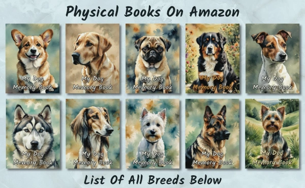 My Dog Memory Journal books on Amazon