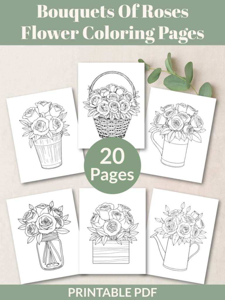 roses flower coloring pages