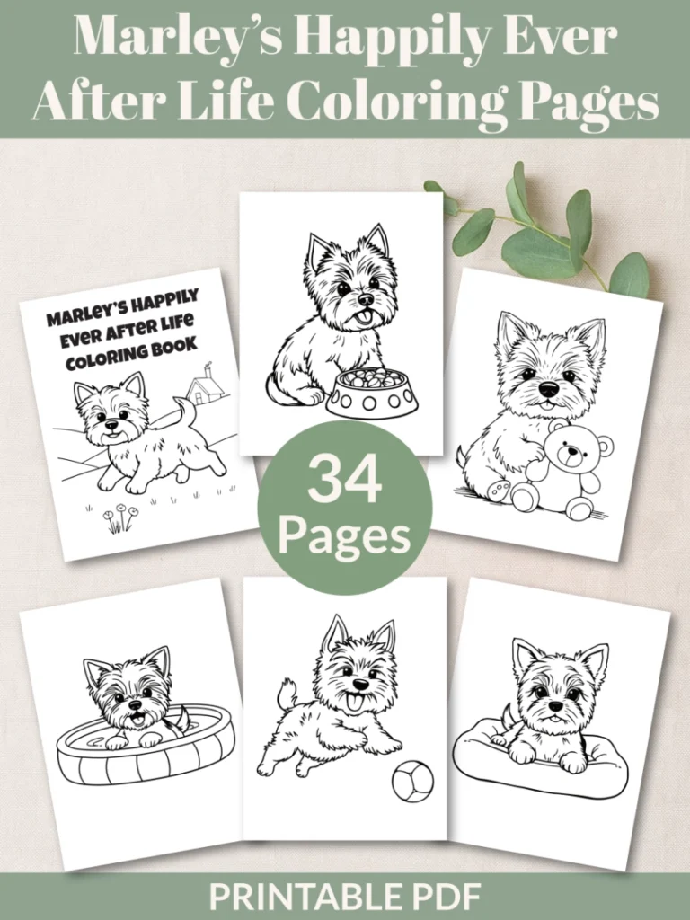 cute yorkie dog coloring pages
